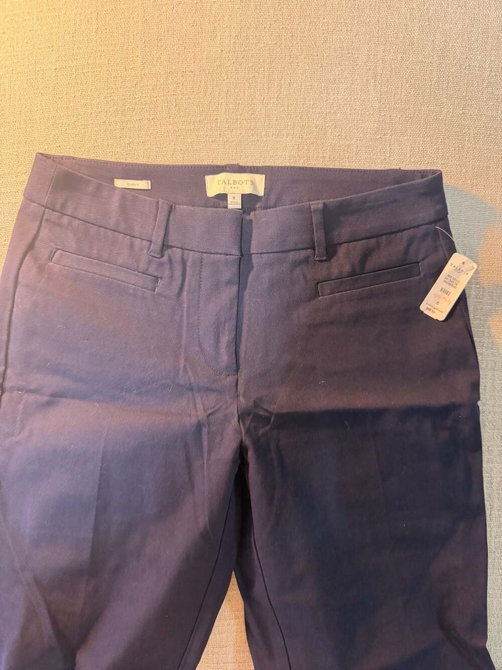 Talbots Curvy Fit Navy Blue Dress Pants - Picture 4 of 8